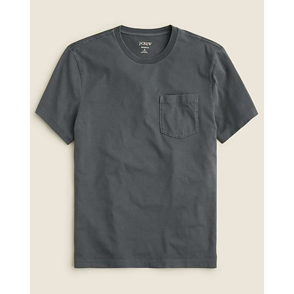 J.Crew Broken-In Jersey SS Pocket Shirt Mens XL Gray Crewneck Pullover CI160 Tee